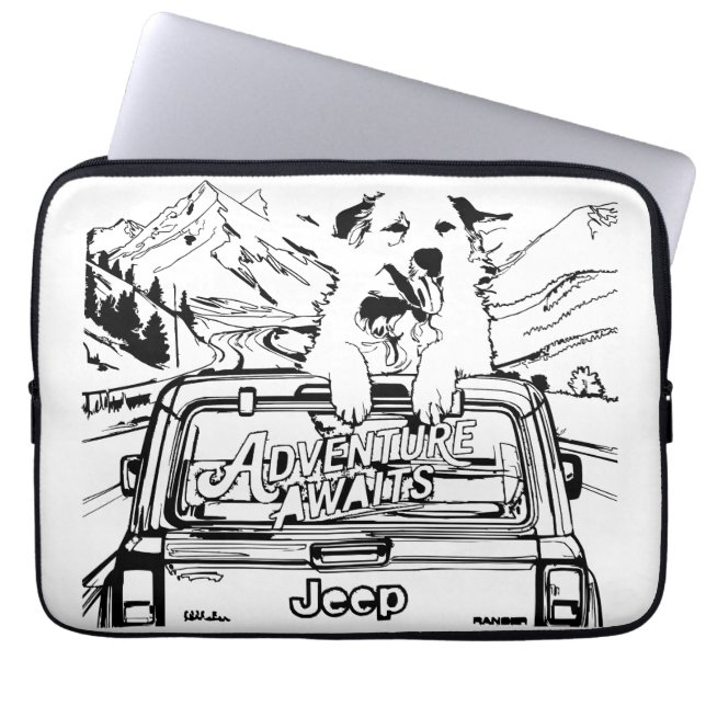 Capa Para Notebook Great Pyrenees trip (Frente)