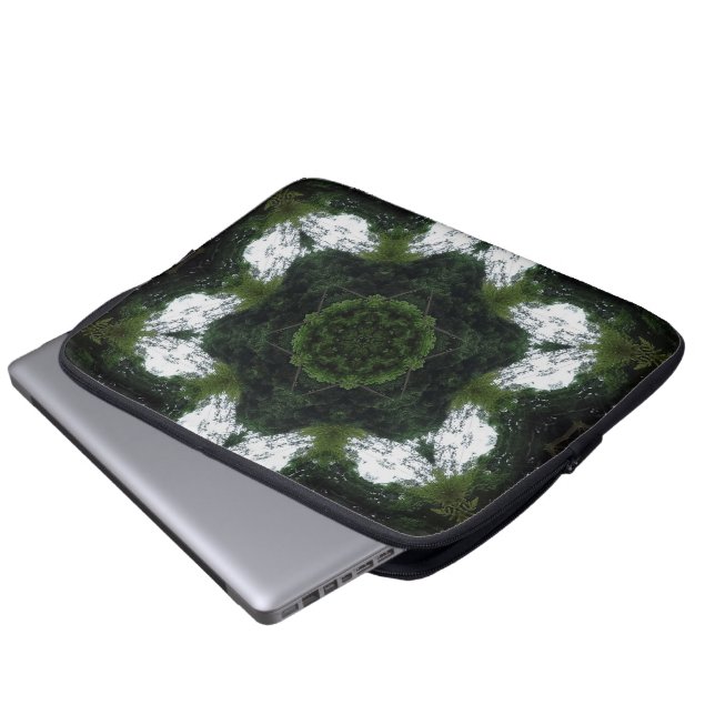 CAPA PARA NOTEBOOK GREEN ABSTRACT DRAWING. SAMER BRASIL 1 (Frente Inferior)