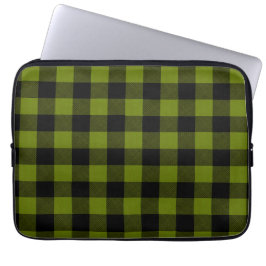 Capa Para Notebook Green Buffalo Check Garden