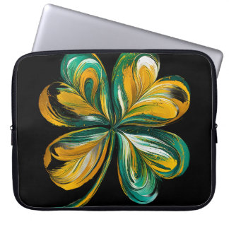 CAPA PARA NOTEBOOK GREEN E DOURADO PAINTBRUSH PARECEM UMA ESCASSEZ IR