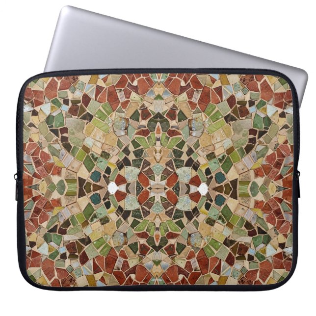 Capa Para Notebook green earth mosaic (Frente)