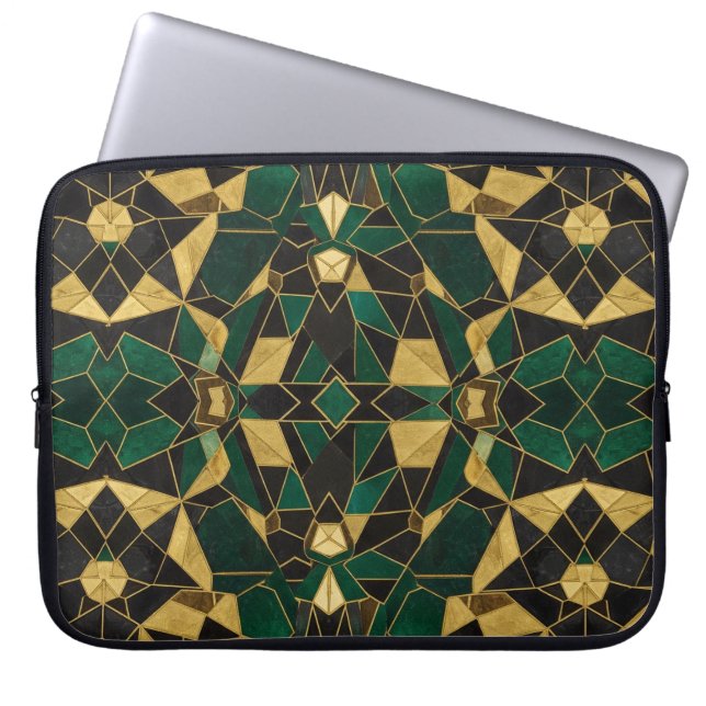Capa Para Notebook green gold  (Frente)