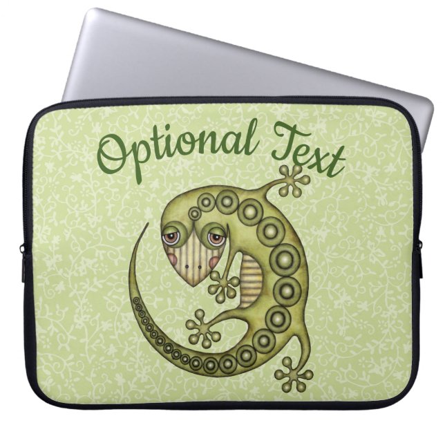 Capa Para Notebook Green Lizard (Frente)