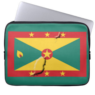 Capa Para Notebook GRENADA Flag Map Patriótico Computador GREEN