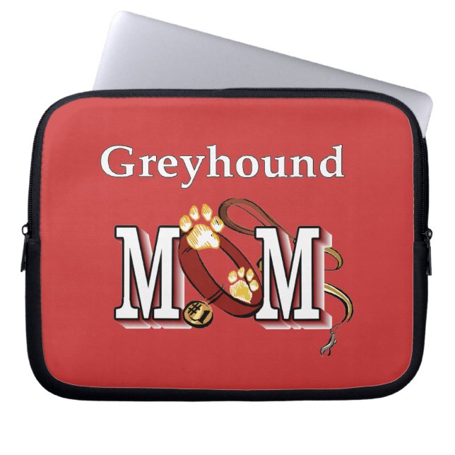 Capa Para Notebook Greyhound Dog Mamãe Dons (Frente)