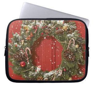 Capa Para Notebook Grinalda do Natal que pendura em uma porta