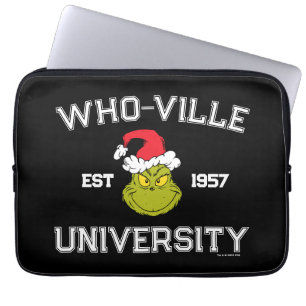 Capa Para Notebook Grinch Universidade Who-ville Estabelecida em 19