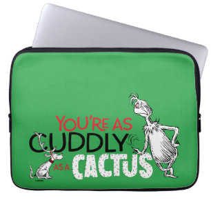 Capa Para Notebook Grinch   Você é Tão Aconchegante Quanto um Cacto