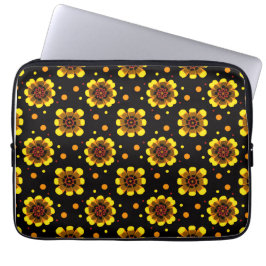 Capa Para Notebook Groovy 70s Daisy Flower Power Pattern