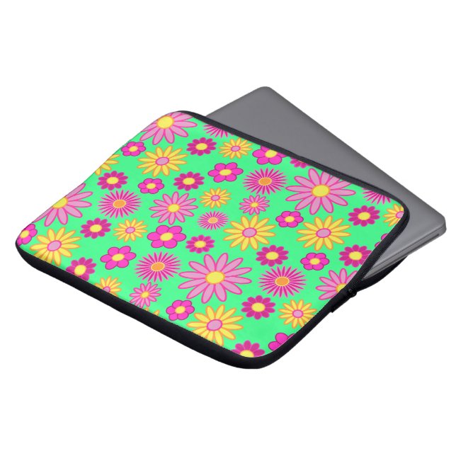 Capa Para Notebook Groovy Daisies (Frente Topo)