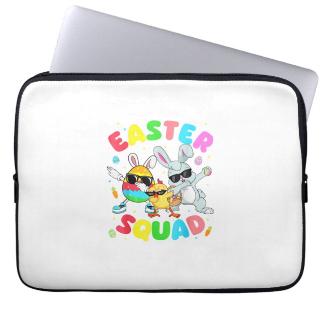 Capa Para Notebook Groovy Funny Rabbit Egg Chick Easter Squad Day Men (Frente)