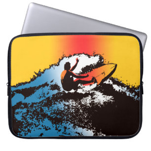 Capa Para Notebook Groovy Hawaiian Surfer 1960's Retro Wetcase Bag