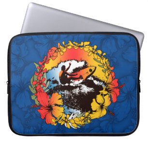 Capa Para Notebook Groovy Hawaiian Surfer 1960's Retro Wetcase Bag