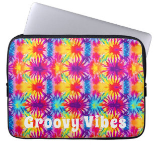 Capa Para Notebook Groovy Vibes Tie Dye Personalizável
