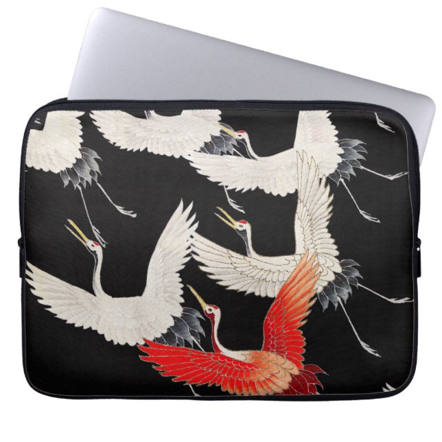 Capa Para Notebook Gruas voadoras japonesas Kimono Art (Frente)
