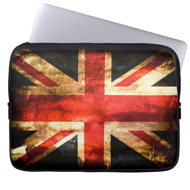 Capa Para Notebook Grunge da bandeira de Reino Unido (Frente)