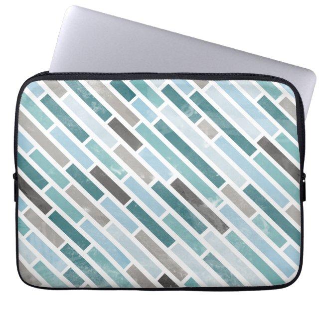 Capa Para Notebook Grunge Diagonal Stripe Padrão (Frente)