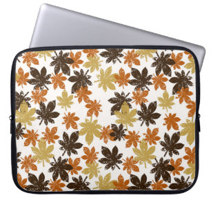 Capa Para Notebook Grunge Leaf: Padrão De Fundo Invisível.