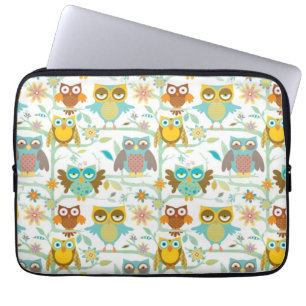 Capa Para Notebook Grupo bonito das corujas