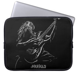 Capa Para Notebook Guitarista Silhouette