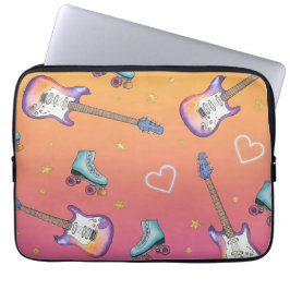 Capa Para Notebook Guitarras e Skates Roller de Natasha Us