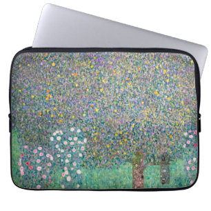 Capa Para Notebook Gustav Klimt - Rosebushes debaixo das Árvores