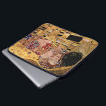 Capa Para Notebook Gustavo Klimt: O beijo (detalhe)<br><div class="desc">Uma bolsa de laptop clássica bonita que caracteriza um casal romântico que compartilha de um beijo,  pintado pelo pintor austríaco Gustavo Klimt do symbolist.</div>
