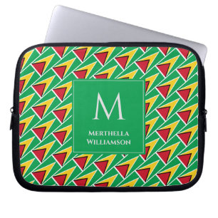 Capa Para Notebook GUYANA FLAG Monograma Personalizado Guyanese
