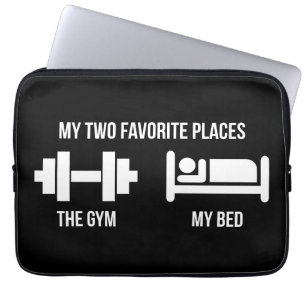 Capa Para Notebook Gym and Bed - Pictograma de Cartoon Engraçado - No