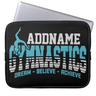 Capa Para Notebook Gymnast ADD NAME Gymnastics Team Backbend Kickover