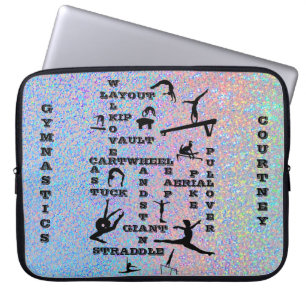 Capa Para Notebook Gymnastics Crossword Personalizado Eletrônicos Bag