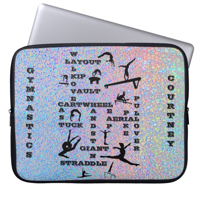 Capa Para Notebook Gymnastics Crossword Personalizado Eletrônicos Bag (Frente)