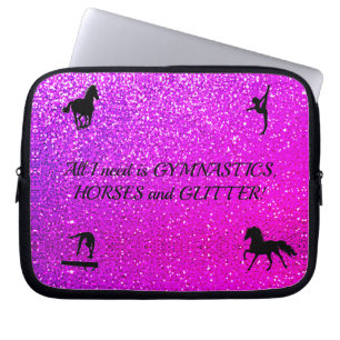 Capa Para Notebook Gymnastics Hormonas Glitter Eletrônicos Bag