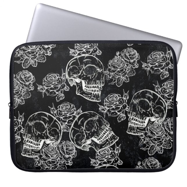 Capa Para Notebook Habilidades e Rosas de giz | Gótica Glam Funky Gru (Frente)