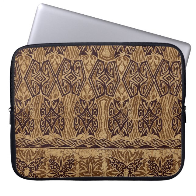 Capa Para Notebook Haena Beach Havaiana - Neoprene Wetcase primitivo  (Frente)