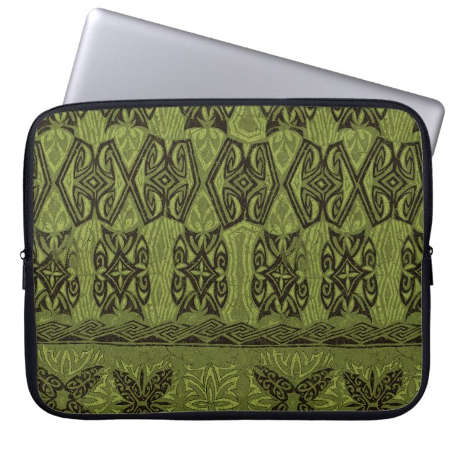 Capa Para Notebook Haena Beach Havaiana - Neoprene Wetcase primitivo  (Frente)