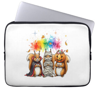 Capa Para Notebook Halloween Cute Squirrels Costume