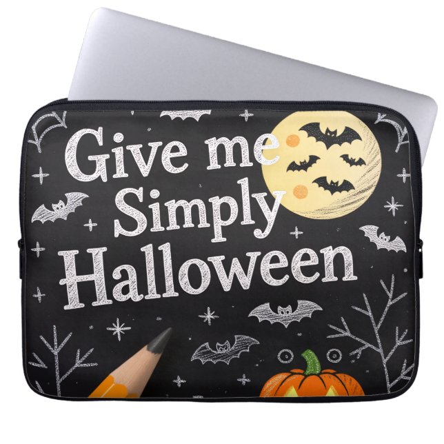 Capa Para Notebook Halloween Electronics Bag (Frente)