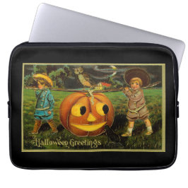 Capa Para Notebook Halloween Jack-o-Lantern Harvest Night por Criança