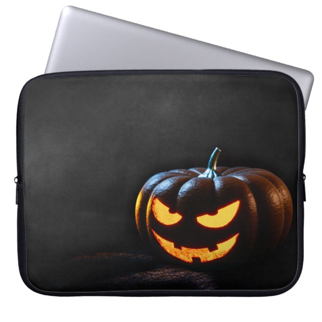 Capa Para Notebook Halloween Pumpkin Jack-O-Lantern Spooky (Frente)