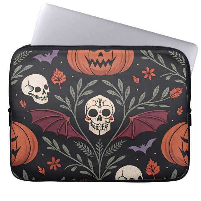 Capa Para Notebook Halloween Vibes Pattern (Frente)