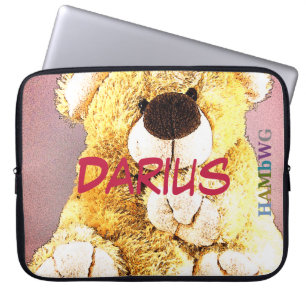 Capa Para Notebook HAMbWG - Manga de Neoprene - Urso de Pelúcia