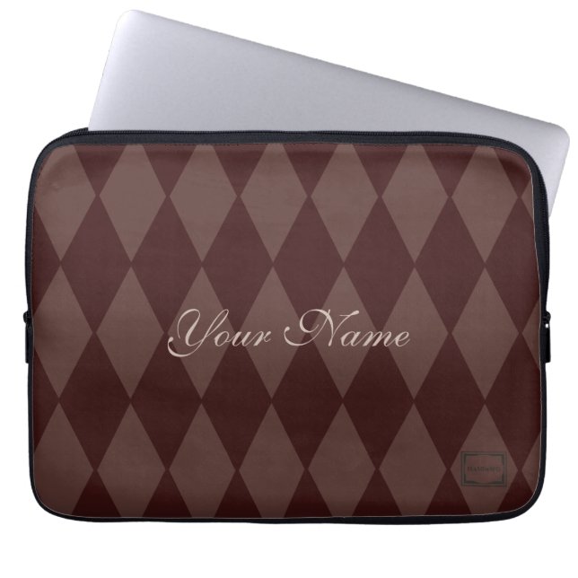 Capa Para Notebook HAMbyWG Argyle em Qualquer Cor (Frente)
