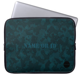Capa Para Notebook HAMbyWG - Camuflagem em Teal Blue-Green
