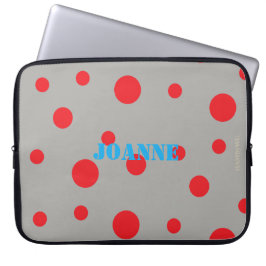 Capa Para Notebook HAMbyWG - Pontos Vermelhos com Qualquer Cor de Fun