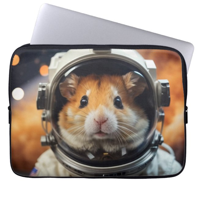 Capa Para Notebook Hamster do Astronauta Espacial Exterior (Frente)