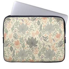 Capa Para Notebook Hand Drawn Flowers
