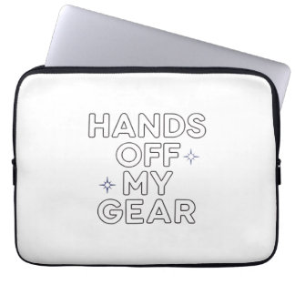 Capa Para Notebook Hands Off My Gear Laptop Sleeve