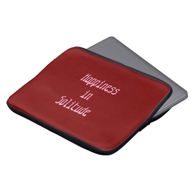 Capa Para Notebook Happiness in Solitude Electronics Bag (Frente Topo)
