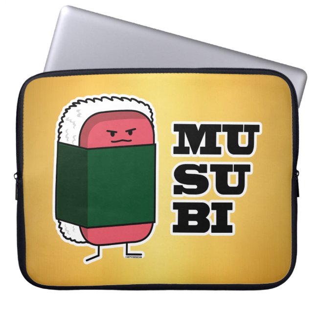 Capa Para Notebook Happy Hawaiian Musubi Sushi Nori (Frente)